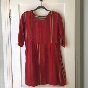 Ace & Jig red cotton dress